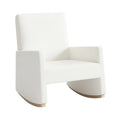 Rocking-chair en polyester blanc(Blanc)
