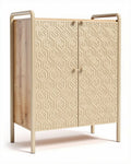 Buffet de rangement en bois et métal pour salle à manger - 150 x 40 x 70cm