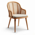 Chaise en rotin pour intérieur et extérieur - 55 x 60 x 80cm