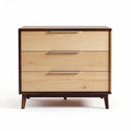 Commode en bois avec trois tiroirs pour chambre à coucher - 60 x 45 x 80cm