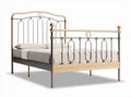 Lit en métal pour chambre à coucher avec matelas inclus - 200 x 140 x 100cm