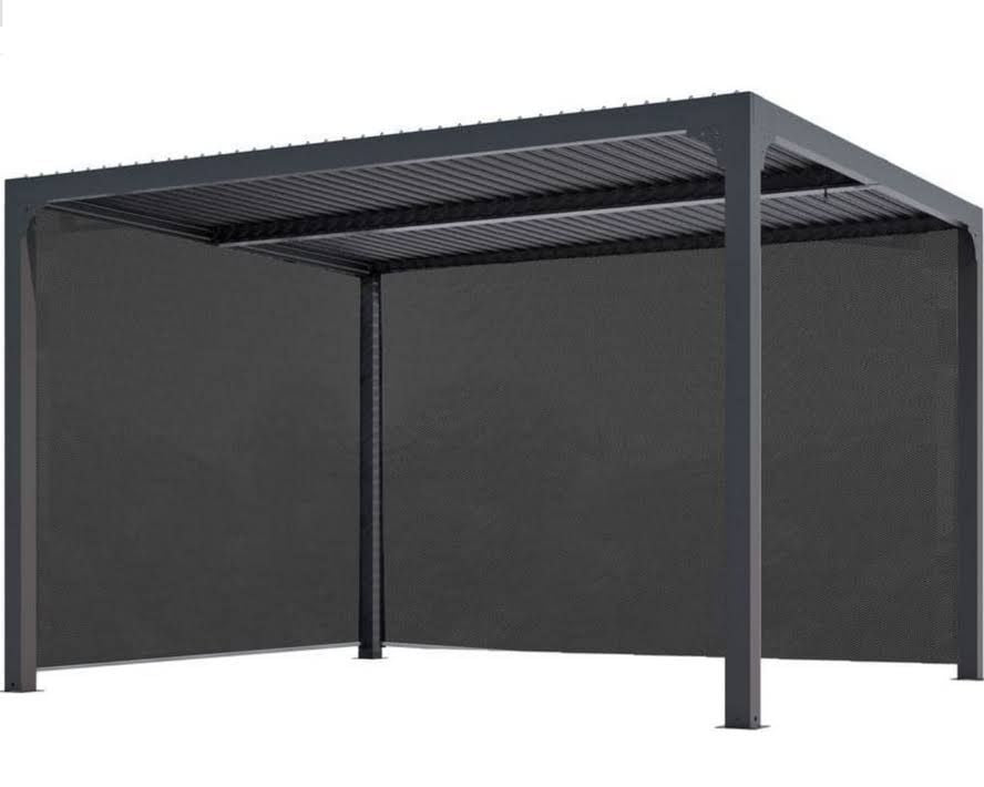habrita Pergola bioclimatique aluminium(Gris Foncé)