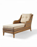 Chaise longue en rotin pour extérieur - 150 x 70 x 80cm