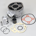 Cylindre piston fonte Ø40.30 mm AM6 Minarelli Fifty gris clair type origine(Argent/Noir/Rouge/Beige)