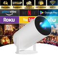 2025. Projecteur 4K avec double Wi-Fi et fonction de mise, Videoprojecteur vidéo 4k, Videoprojecteur vidéo 8k haut de gamme, Retroprojecteur vidéo 4k(Blanc)