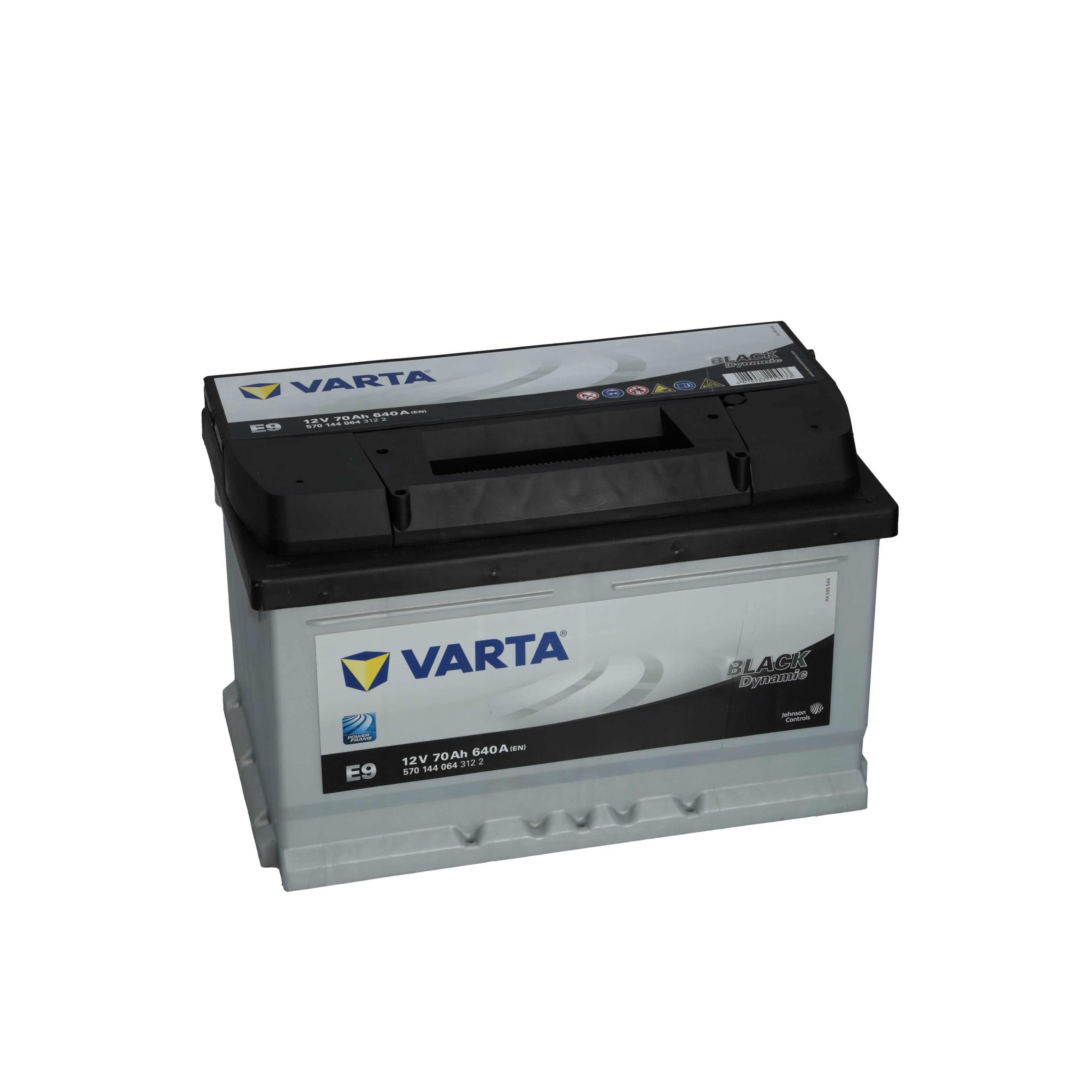 Batterie voiture VARTA E9 12V 70Ah 640A(Noir/Gris)