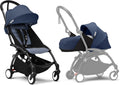 Poussette Stokke YOYO3 avec pack nouveau-né et pack couleur 6+ - Comprend un cadre noir, un pack couleur YOYO 6+ (gingembre) et un pack nouveau-né 0+ (gingembre)(Black)