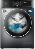 Cecotec Lave-linge 10Kg Chargement Frontal Bolero Dresscode 10500 Inverter Steel A, 1950W, 1400 rpm, Moteur Inverter Plus, Basse Consommation, 16 Programmes, Lavage Vapeur, Delay Start, Acier(Noir/Argent)