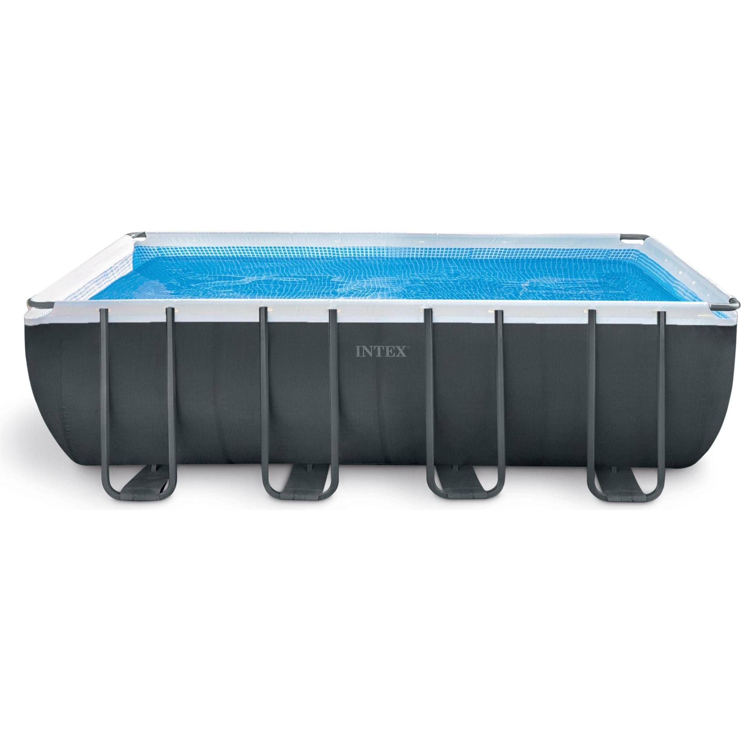Intex Piscine tubulaire Ultra XTR Frame Rectangulaire 5,49 x 2,74 x 1,32 m(Noir/Bleu/Blanc)