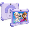 Ascrecem Tablette Enfants 7 Pouces Android Tablette Educative pour Enfant avec WiFi Quad Core 32G ROM Bluetooth ContrôLe Parental Logiciel Enfant(Violet)