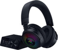 Razer Kraken V4 Pro - Casque de Jeu sans Fil avec hub de contrôle - Sensa HD haptics (hub de contrôle OLED, Triforce 40mm Drivers, HyperSpeed  Bluetooth, THX Spatial Audio, RGB) Noir(Noir)