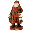Figurine avec Père Noël avec sac cadeau, décoration intérieure, h 166 cm
