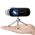 [Auto Keystone] TOPTRO Mini Projecteur Full HD Supporte 1080P,16000 Lumens Mini Vidéoprojecteur WiFi Bluetooth, Projecteur Portable Home Cinéma pour(Blanc/Noir)